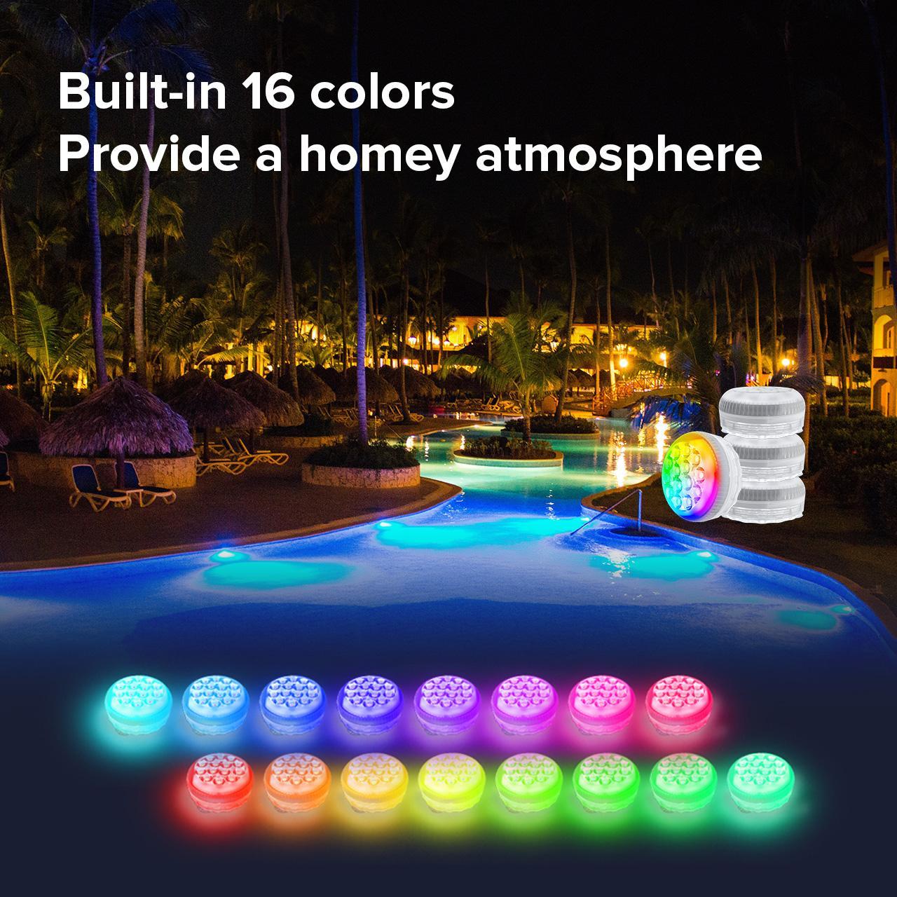 Sansi WaterProof RBG LEDS (4PACK)
