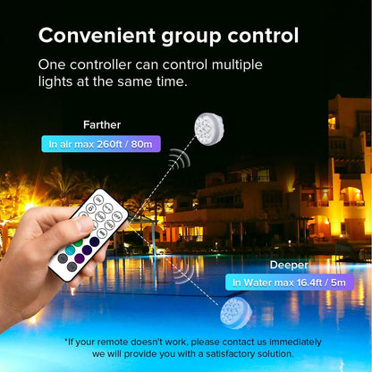 Sansi WaterProof RBG LEDS (4PACK)