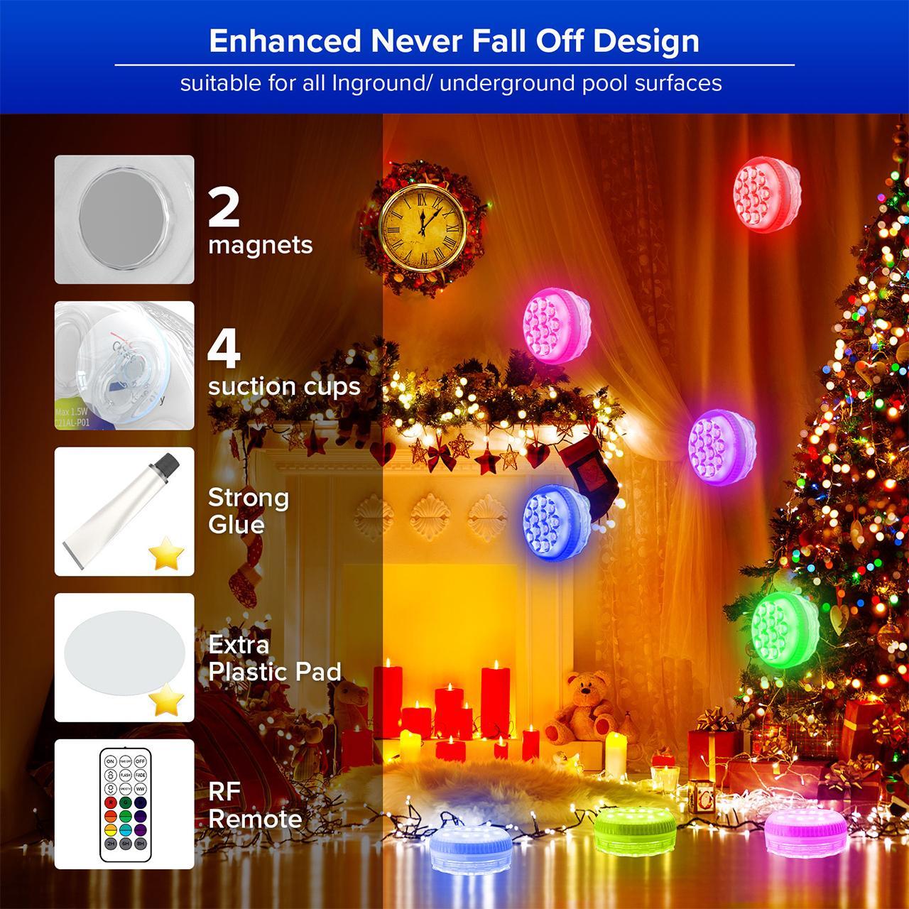 Sansi WaterProof RBG LEDS (4PACK)
