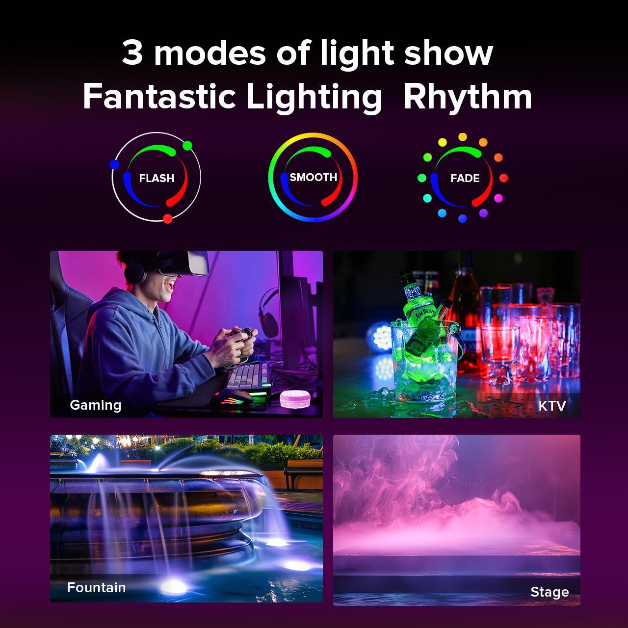 Sansi WaterProof RBG LEDS (4PACK)