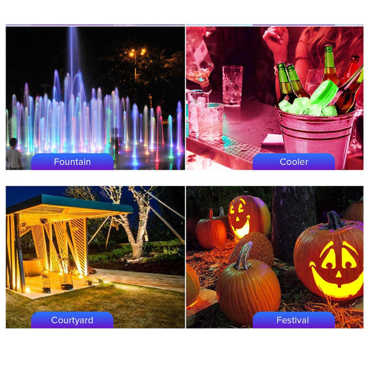 Sansi WaterProof RBG LEDS (4PACK)